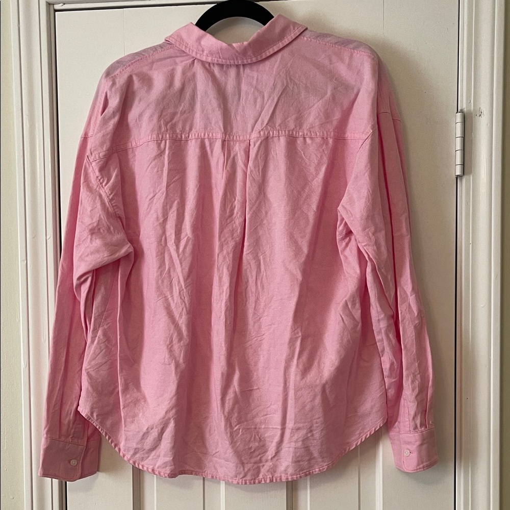 Old Navy Light Pink Button-Up Shirt - Picture 4 of 4